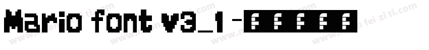 Mario font v3_1字体转换